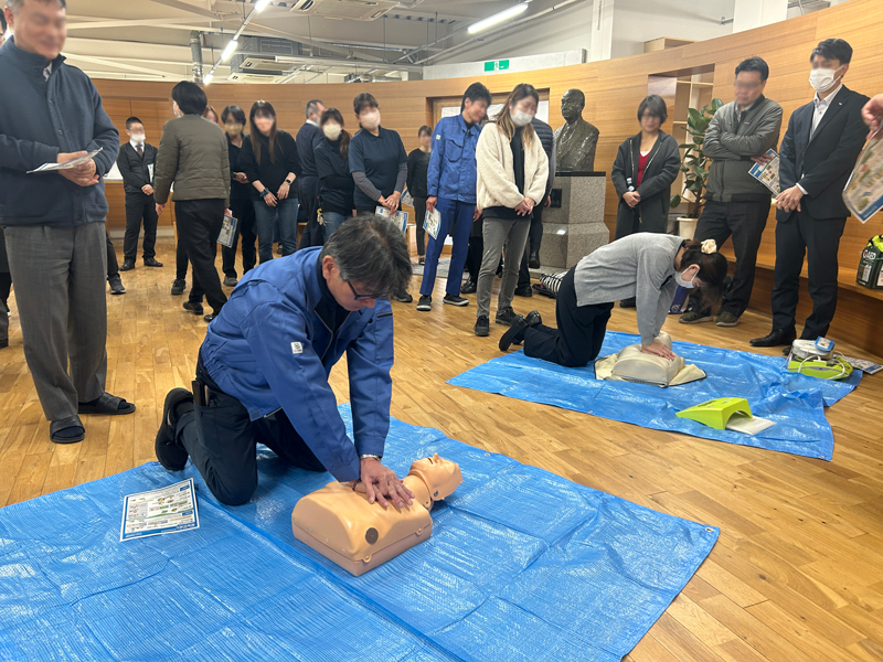 救急トレーニングの様子